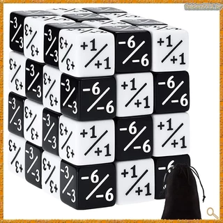 48 Peças Contadores De Dados De 16mm Token Fidelidade D6 Praça Para MTG , CCG , Jogo De Cartões