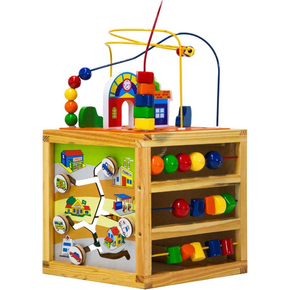 Brinquedo Educativo Pedagógico Carrinho Aramado de Madeira Menino e Menina  2 Anos Jogo Aramada Infantil Para Criança