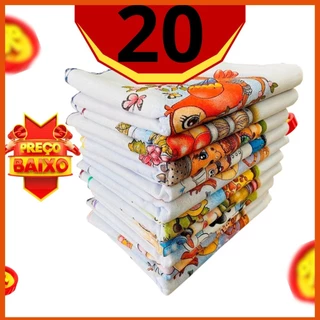 kit 20 unidades pano pia premium 100% algodão 30x38