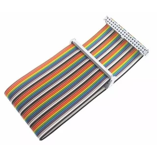 Cabo Flat Raspberry Pi Rainbow 40 Vias Gpio