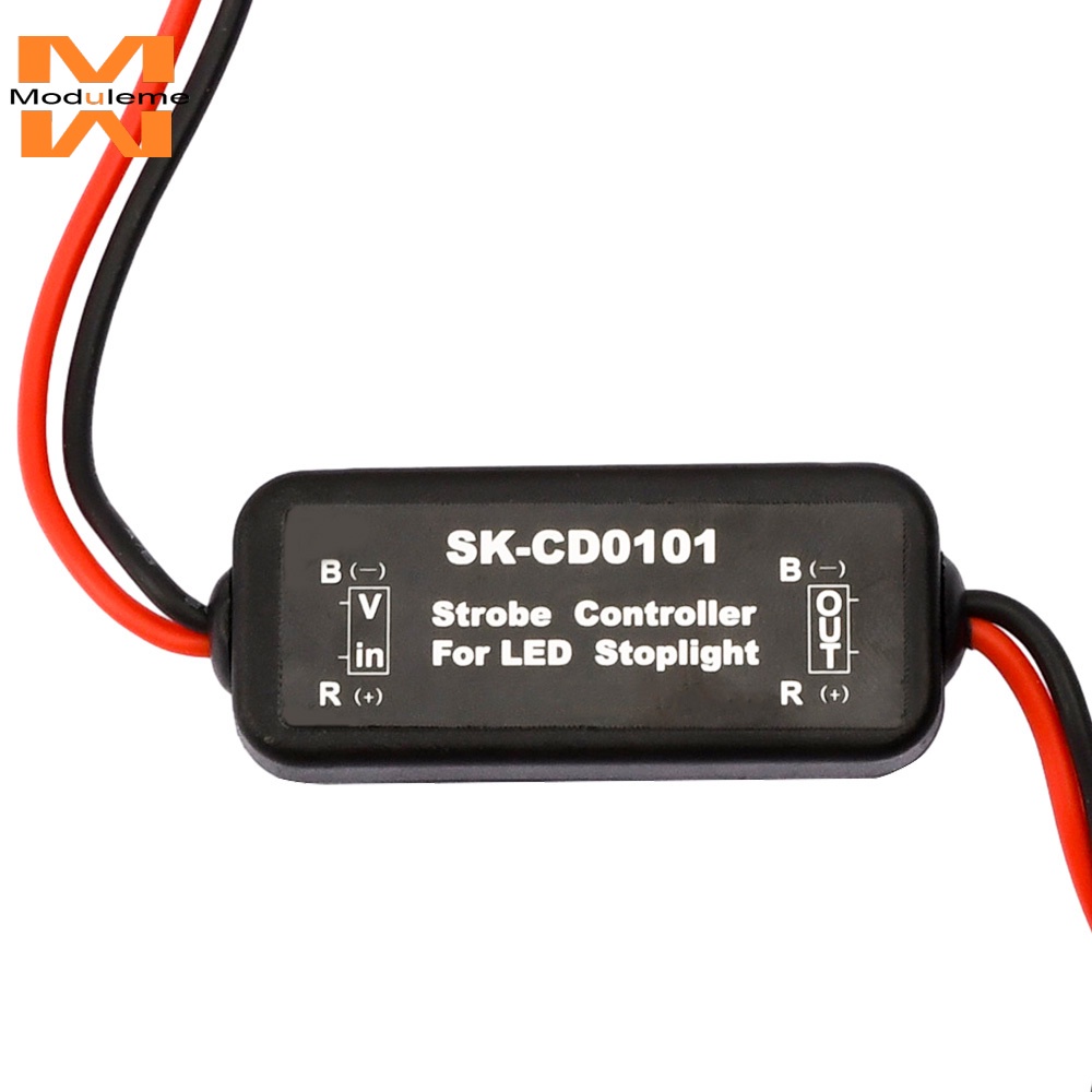 Módulo Pisca-Controlador Estroboscópico Flash Para Luz De Freio LED Parada Traseira 12-24V SK-CD0102 CD0101 CD0100