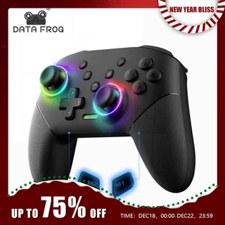 DATA FROG Controlador Sem Fio Para Nintendo Switch OLED/Lite Console Pro Gamepad Com Bateria De 1000Mah Função Turbo Programável CTKC
