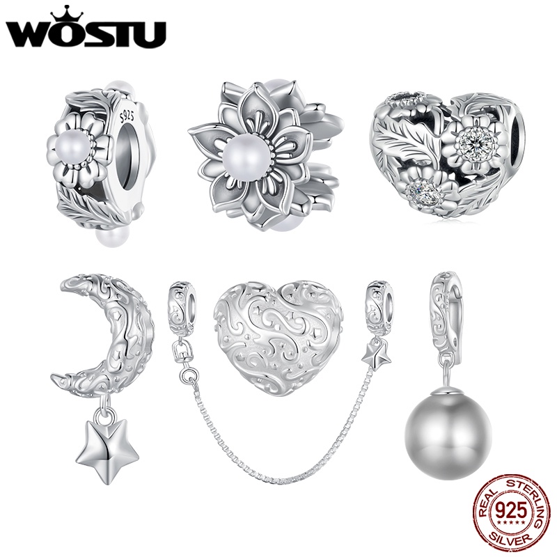 Ciondolo Bracciale Koi In Argento 925 Con CZ – Perline Fai Da Te – Wostu