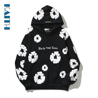 # H1 Mais Tamanho Casal Unisexo Estoque Impresso Puff White Kapok Hooded Cotton Graphical Manga Longa Coreana Popular Hoody Hoodies for Men