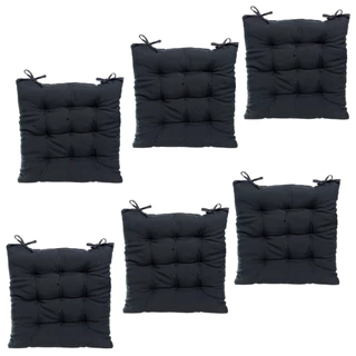 Kit 6 Almofada Assento Cadeira Futton Futon Oxford Liso 40x40cm Varias Cores