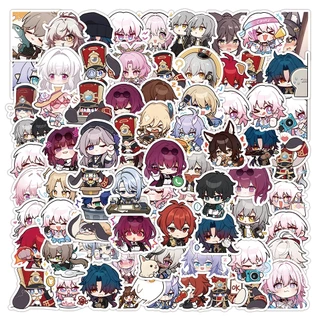 100PCS Hot Game Honkai : Adesivos De Grafite Star Rail Para Capacete De Bicicleta Decalques De Lápis LanLanStickersWorld