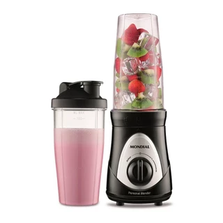 Liquidificador Portátil, 2 Velocidades, Mixer, Mondial, Personal Blender, DG-01, 127V, 300W