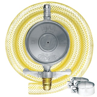 Regulador para Gás Imar 0727/02 ABS, Médio, Cinza, 1Kg/H, com Mangueira 80cm