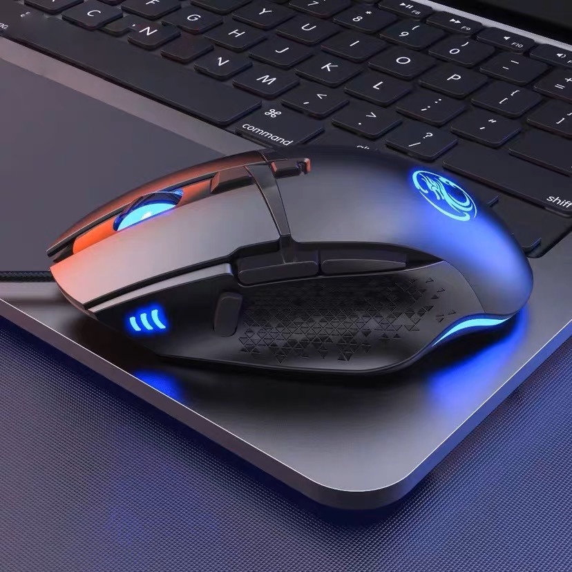 Mouse Gamer 7200 DPI Led Com Fio Usb 8 Botões Pc