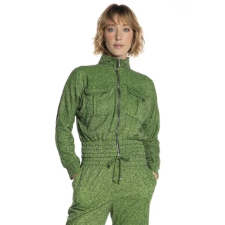 Jaqueta Feminina Moletom Polo Wear Verde Escuro