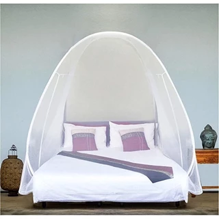 Mosquiteiro Tenda Branco Cama De Solteiro Dobrável Portatil