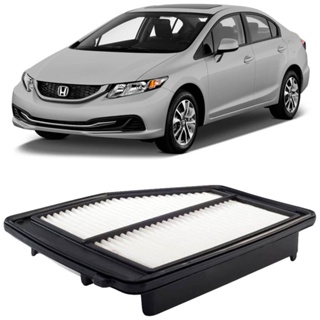 Filtro Ar Honda Civic 1.8 2.0 2007 A 2016 Metal Leve