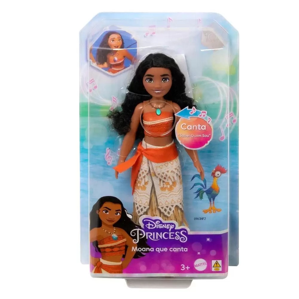 Boneca Moana C/ Porquinho Pua 33 Cm De Vinil Articulada