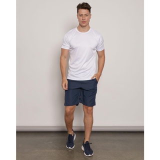 Bermuda Masculina Fitness Bolso Com Viés Neon Marinho
