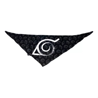 Bandana Preto Naruto Aldeia Vila Oculta da Folha Faixa Ninja Cosplay Anime