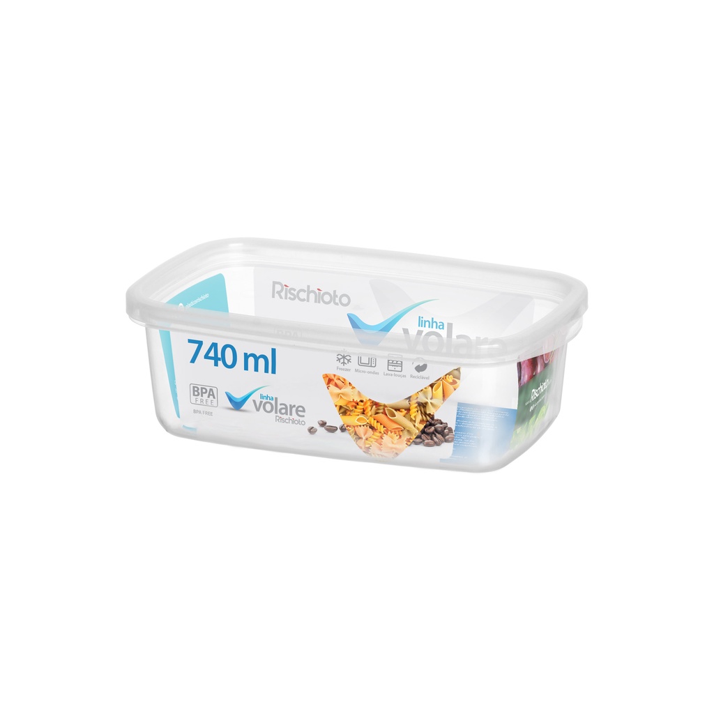 Pote Retangular 740ml da Rischioto