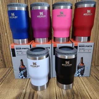 Copo termico 2 FUNÇÃO EM 1 COM ABRIDOR E NOME STANLE 420ml Serve tudo Tamanho /Garrafa longneck/ Lata Garrafa
