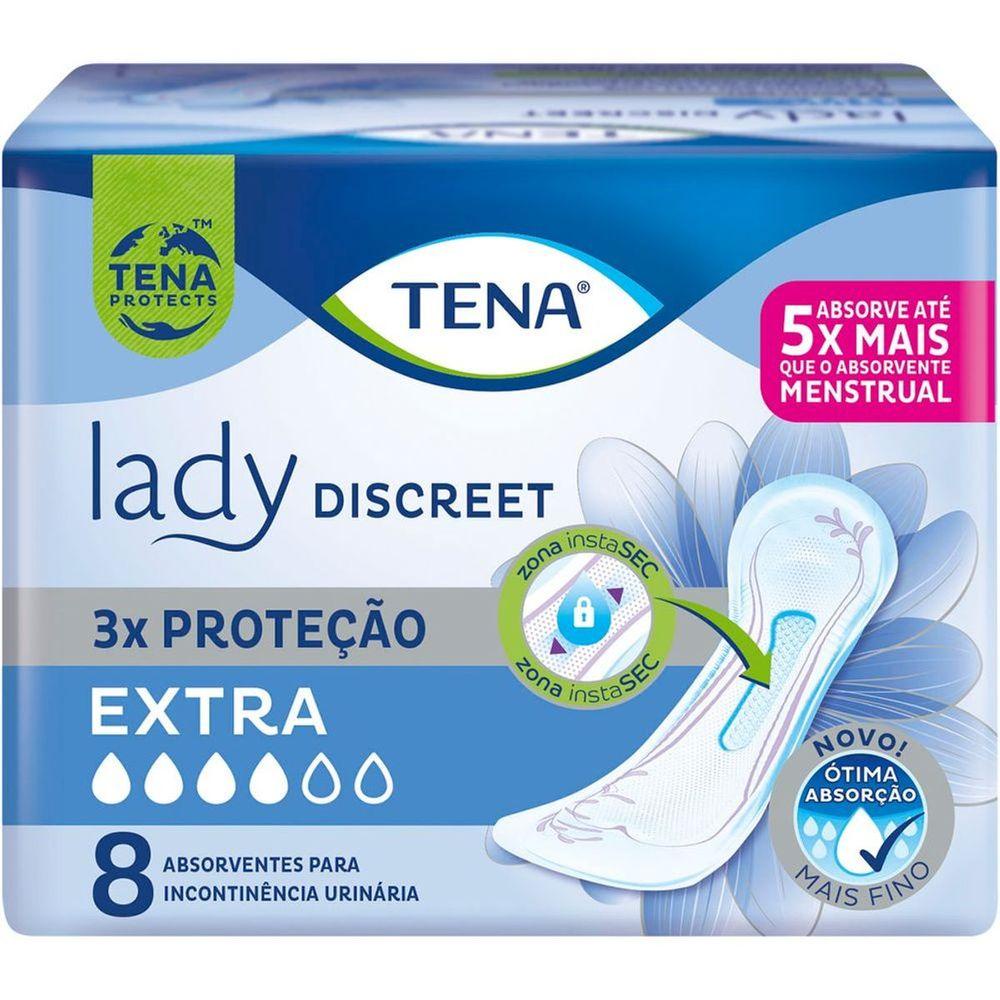 Absorvente lady discreet normal slim c/16 - Tena - Material Med