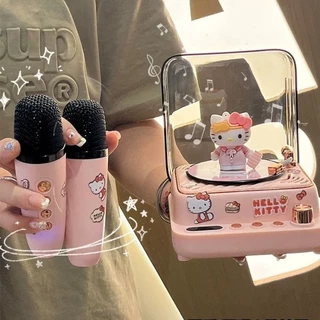 Sanrio Kawaii Anime Hello Kitty Pachacco Altifalante Bluetooth Microfone Fofo Meninas Aniversário Brinquedos De Presente