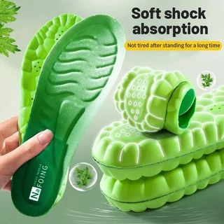 Palmilhas Esportivas 4D Cloud Technology Para Sapatos PU Sole Soft Breathable Shock Absorption Cushion Running Ortopédicas De Cuidados Ortopédicos