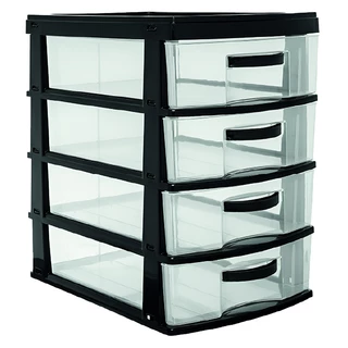 Gaveteiro Preto Organizador Multiuso 4 Gavetas 2044 - Jaguar