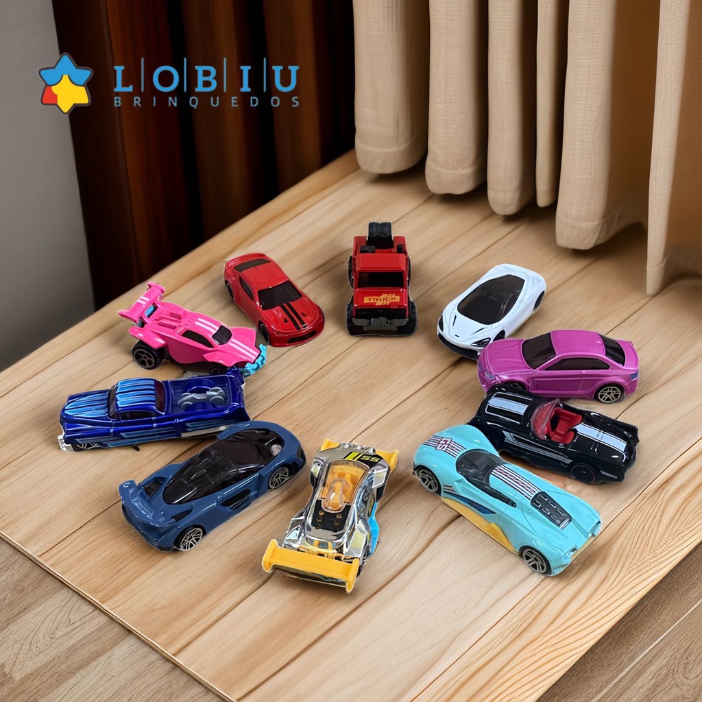 Kit 10 Peças Coleção Carrinhos De Ferro Estilo CHE-53