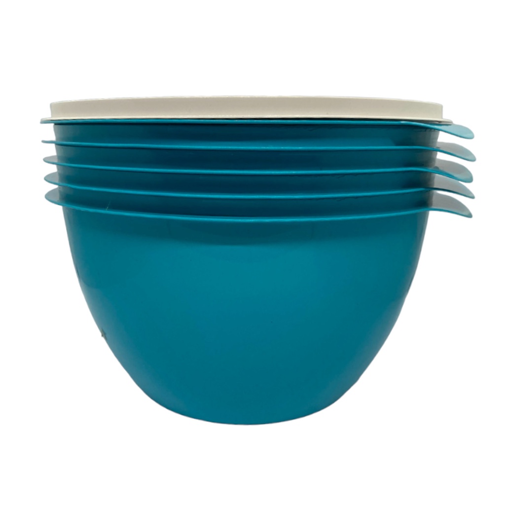 Kit 3 Saladeira 3L Tampa Plástico Tigela Bacia Multiuso