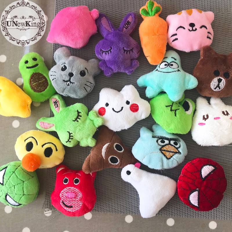 UNewKing 10Pcs Bonecas De Pelúcia De Animais Fofinhos 5-6cm Kawaii Urso Coelho Panda Brinquedos Recheados Mini Máquina De Garra Menina Acessórios Boneca Pequena Para Fixação De Toys br
