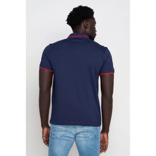 Polo Masculina Filete Polo Wear Azul Escuro