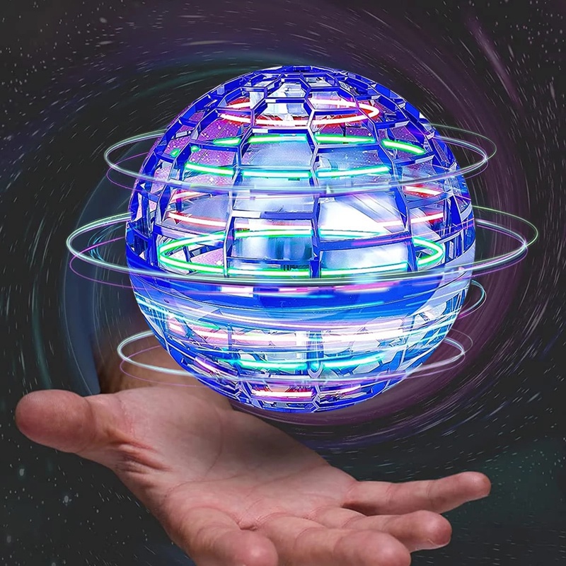 Bumerangue Flyorb Magic Drone Toy Flying Spinner LED Flying Magic Ball ...