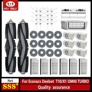 Ecovacs Deebot X1 OMNI/T10 Turbo Robot Aspirador De Pó Acessórios Saco Hepa Filtro Escova Lateral Principal Mop Dustbin Dust Box