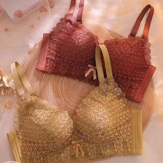 lingerie De Renda De Látex De Venda A Quente Para Mulheres , Ajustável anti-Encolhimento , Reunida Respirável E Sem Costura Sutiã Com Anel De Aço