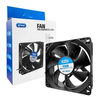Cooler Fan 80mm Ventoinha para Gabinete/CPU Silencioso 12Vdc Alta Eficiência de Refrigeração 1100rpm
