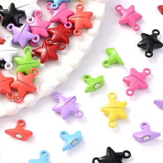 5 Pares/Lot Estrela Metálica Colorida Fechos Magnéticos Para Jóias De Bricolage Pulseira De Conexão Magnética Acessórios Artesanato