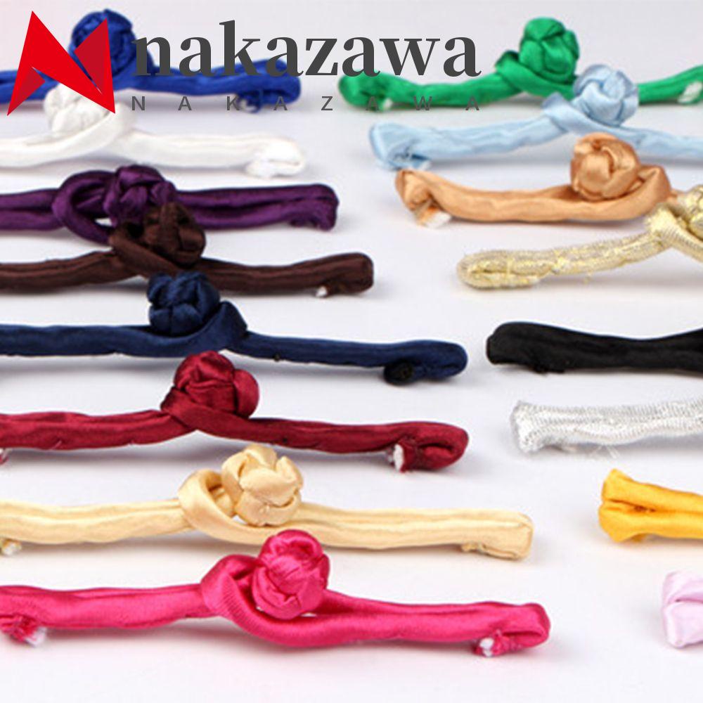 Nakazazawa Acessório Chinês De Nó De Rã Tradição Fivela De Costura Bricolagem Cheongsam 10Pcs Botões De Fixação Feitos À Mão