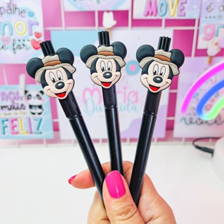 Caneta Divertida Esferográfica Mickey Mouse