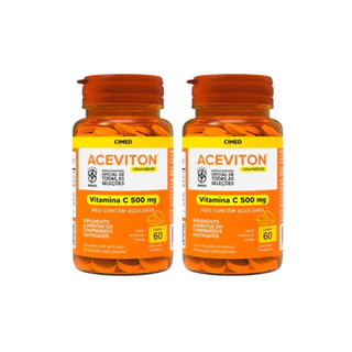 Kit 2 Aceviton Imunidade Vitamina C 500mg - 60 Cpr - Cimed