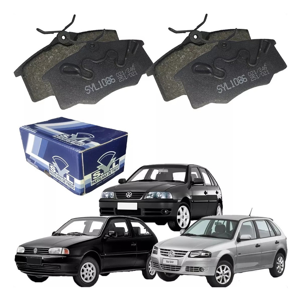 Kit Pastilha De Freio Vw Gol G2 G3 G4 Original - Syl1086 | Shopee Brasil