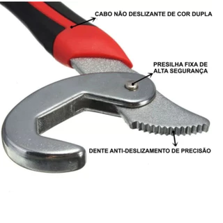 Kit 2 Chaves Inglesa Chave De Boca Tubo Mestra Universal 9 A 32mm Multifuncional Ajustável