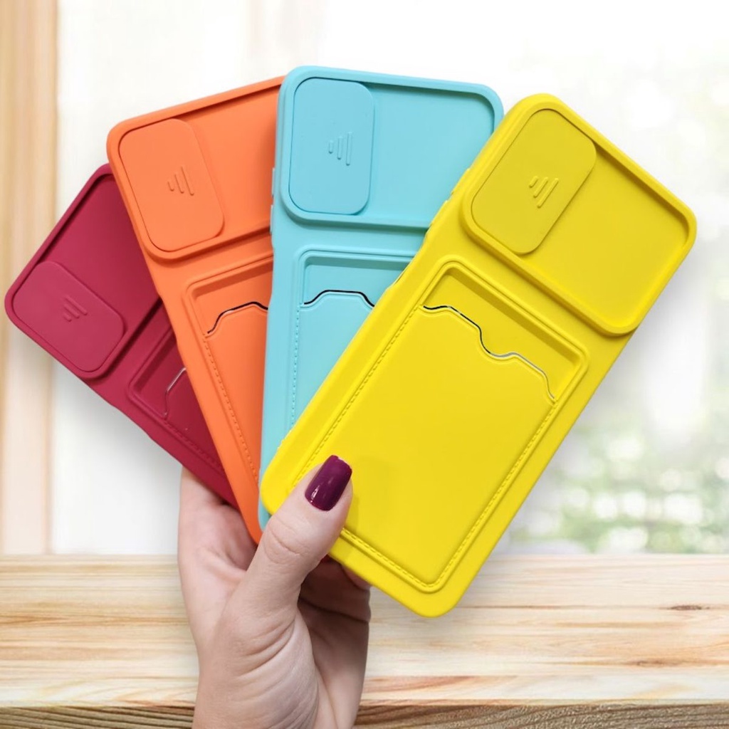 Capa Capinha Xiaomi Note 10 5G Com Porta Cartão e Proteção Na Câmera Silicone