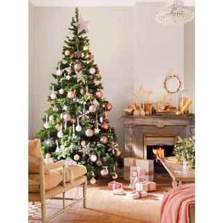 Árvore de Natal Pinheiro Canadense Linda 800 Galhos Grande 2,10m De Altura
