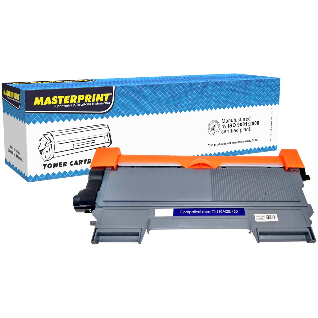 Toner Compatível para Brother TN450 TN420 TN410 Marca Masterprint para ...