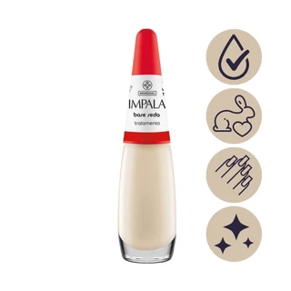 Kit 2 Esmalte Impala Tratamento Base Seda Manicure