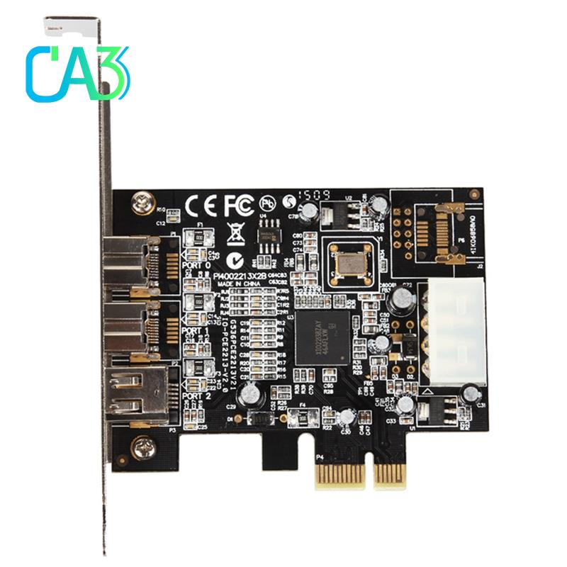 Tarjeta Firewire PCI Express De 4 Puertos - Adaptador IEEE 1394a De 400 Mbps - Compatible Con Windows, Mac, Linux