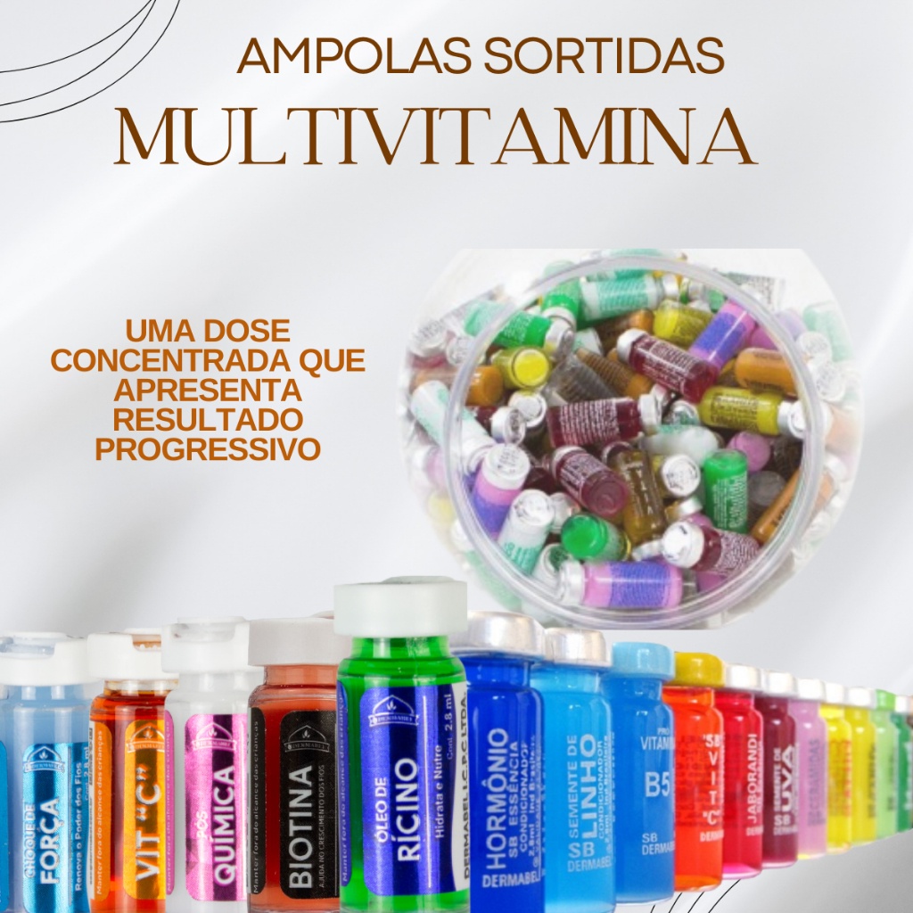 Kit 10 UNIDADES AMPOLAS DE VITAMINAS CAPILARES SORTIDAS 2,8ML | Shopee ...