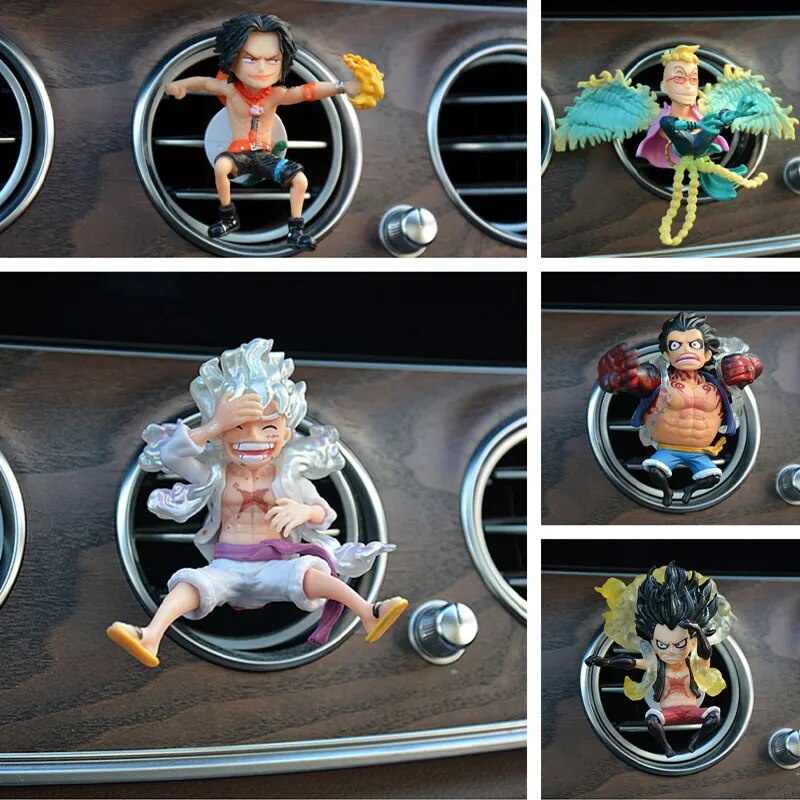Anime One Piece Car Carro Saída De Ar Fragrância Decoração Nica Luffy Zoro Ação Figura Figurino Modelo Ornamen Aromaterapia