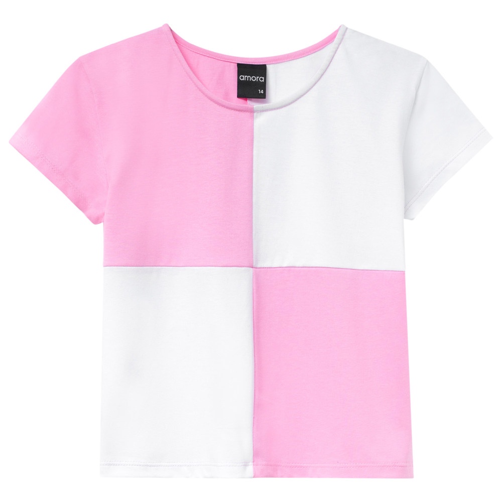 Blusa T-Shirt Juvenil Amora em Algodão na cor Branca - Pilili Moda Infantil