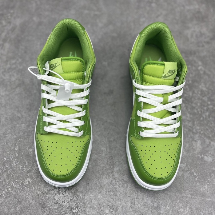 Nike SB Dunk Low "Branco Verde" moda casual esportes tênis...