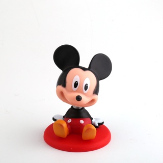 Novo Vinil Abanar Cabeça Mickey Velho Carro Aniversário Assando Ornamentos Boneca De Brinquedo