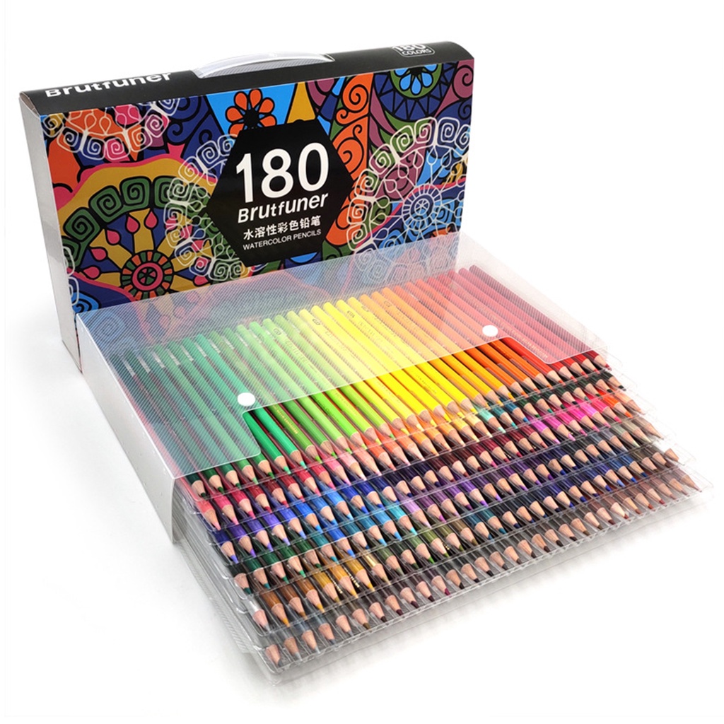 48/72/120/160/180 Lápis De Cor A Óleo Conjunto De Pré-Afiados Suprimentos De Arte Para Estudantes Artistas Adultos Desenho De Livros Colorir